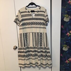 Lane Bryant Swing Dress Off White and Black Size 20 NWT